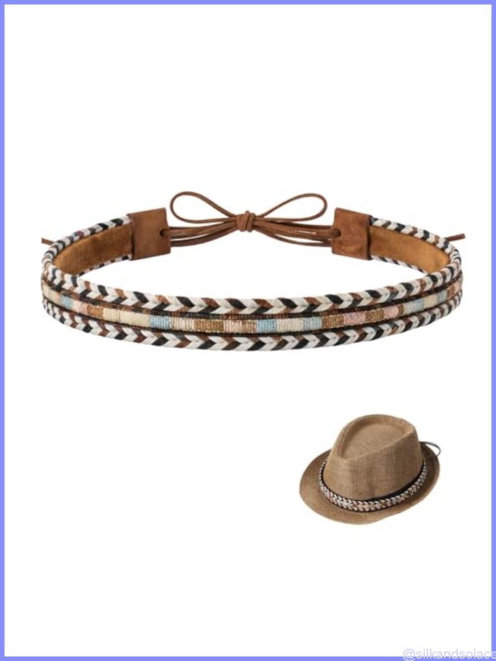 Cowboy Hat Band Leather Western Belt Buckle Hat Accessory